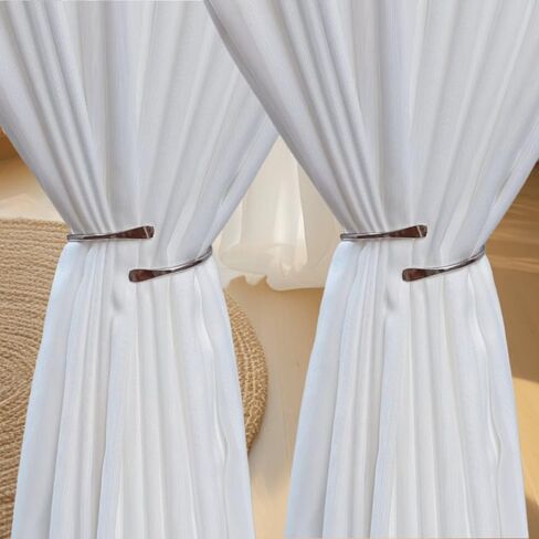 2Pack Curtain Holdbacks Curtains Tiebacks Home Decorative Window Drape Twist TieBacks Modern Style Modelling Decor Holdbacks for Living Room & Bedroom (Gold) in Kuwait