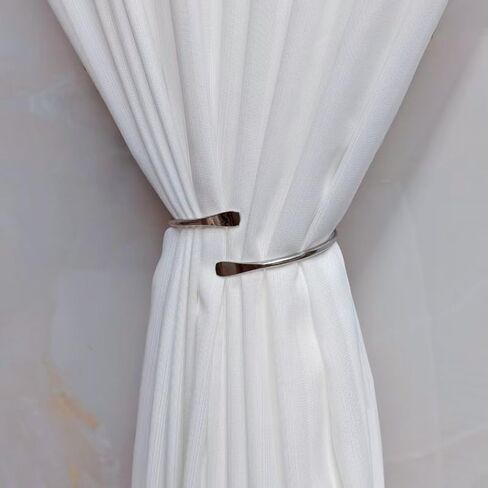 2Pack Curtain Holdbacks Curtains Tiebacks Home Decorative Window Drape Twist TieBacks Modern Style Modelling Decor Holdbacks for Living Room & Bedroom (Gold) in Kuwait