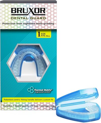 Dental Guard – Custom-Fit Mouth Guard for Grinding Teeth at Night – Slim Night Mouth Guards for Sleeping with Jaw Comfort – Easy & Secure Fit for Nighttime Enamel Protection (Clear, 1 Count) in Kuwait
