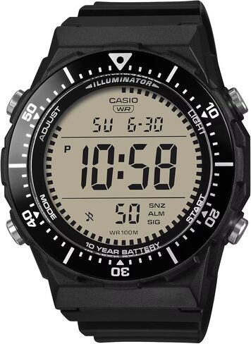Casio AE-1700H Series | Digital Watch | Rotating Timer Bezel | 10-Year Battery | 100M Water Resistant | LED Backlight | Stopwatch | Dual Time | Black in Kuwait