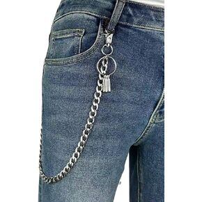 KALHE Gothic Wallet Chain, Stainless Steel Pants Chain Unisex Chain Link Hip Hop Punk Accessories in Saudi Arabia