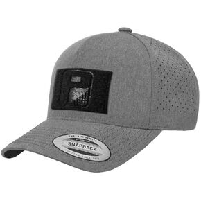 قبعة Pull Patch Premium Snapback مع ثقب، فاتورة منحنية | سطح حلقة مقاس 2 × 3 لربط رقع المعنويات in Kuwait