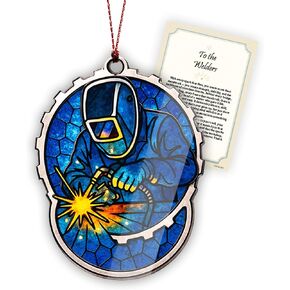 Welder Ornament – Welding Gifts – Industrial Decor – Christmas Ornament – Christmas Ornament 2025 – White Elephant Gifts - Xmas Tree Funny Decoration in Saudi Arabia
