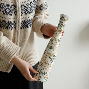 Ceramic Flower Vase, Chinoiserie Floral Ice Cracked Tall Vase Rustic Farmhouse Green Vintage Decorative Vases for Home Decor, Living Room, Table Centerpiece, Office, Bedroom Decoration (15 Inch Tall) in Saudi Arabia