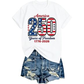 Womens Patriotic Shirts USA T Shirt 4th Fourth of July Tops American Flag Outfits Independence Day Shirts in Saudi Arabia