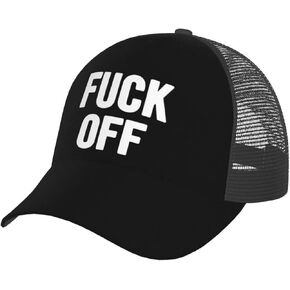 Fuck Off Trucker Hat - Snapback Hat, Breathable Mesh Baseball Cap for Men Women in Saudi Arabia