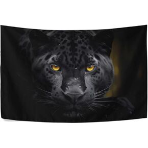 Wajiw Black Panther Tapestry Wall Hanging Art Tapestry Home Decor for Room Table Cloth Bedding Tapestry,60x40In in Saudi Arabia