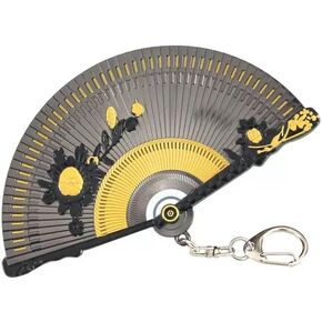 Where Winds Meet Folding Fan Keychain - 1:1 Game Replica, Eco-Friendly Zinc Alloy Collectible, 3D Engraved Key Ring with Gift Box for Gamers & Backpack Decor in Saudi Arabia