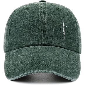 Christian Hats for Women Faith Cross Jesus Baseball Cap Religious God Adjustable Embroidered Vintage Washed Hat in Saudi Arabia