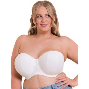 Curvy Kate Women's Luxe Strapless Multiway Underwire Bra, CK2601, Pearl Ivory, 32G in Saudi Arabia