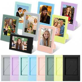 Kenaeeo 24 Pack Small Picture Frames 2x3 Mini Picture Frames for Fujifilm Instax Mini Film Polaroid Frame Colorful Tabletop Photo Display with Stand, Home Office Decor in Saudi Arabia