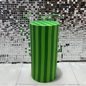 FiVan Baby Birthday Party Plinth Pedestal Cylinder Cover Elastic Stretch Spandex Cloth for Metal Stands Decoration (FUS-NO-1651,D40cm(15.7") H90cm(35.4")) in Saudi Arabia