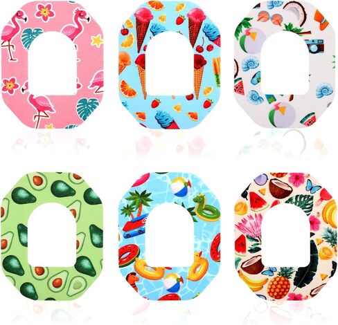 24pcs Waterproof Adhesive Overpatches for Omnipod 5, Pre-Cut Sensor Cover Stickers Breathable Sensor Patches Sweatproof Adhesive Tape for Omnipod Accessories (Summer Style) in Saudi Arabia