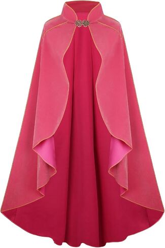 Women's Medieval Velvet Cloak, Renaissance Cape Stand-Up Collar Queen Princess Costume Halloween Christmas Wedding in Kuwait