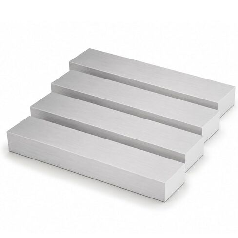 1PCS Aluminum Bar 2x4x8 inch Aluminum Flat Bar 6061 Solid Extruded Lathe Bar Stock Aluminum Flat Plate Aluminum General Purpose Plate for Industrial, DIY Craft in Kuwait