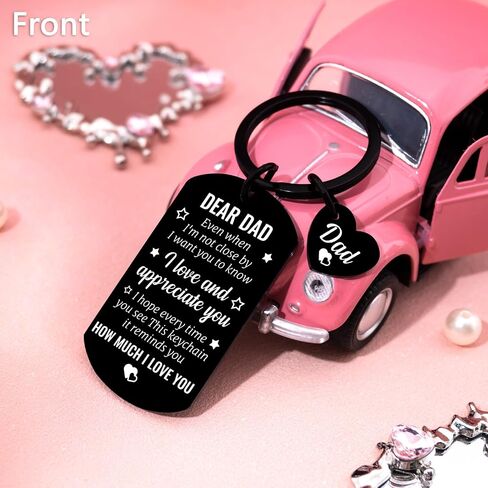 Dads Gifts for Fathers Day Dad Gifts Best Dad Ever Gifts Birthday Gift for Dads from Daugther Son Christmas Thanksgiving Fathers Day Gift for Dad Father I Love You Keychain in Saudi Arabia