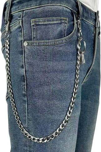 KALHE Gothic Wallet Chain, Stainless Steel Pants Chain Unisex Chain Link Hip Hop Punk Accessories in Saudi Arabia