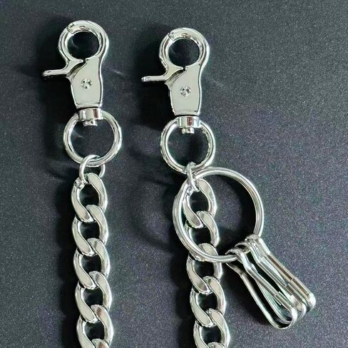 KALHE Gothic Wallet Chain, Stainless Steel Pants Chain Unisex Chain Link Hip Hop Punk Accessories in Saudi Arabia