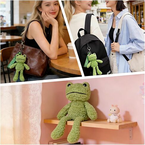 Cute Keychain Frog Plush Keychain Accessories Kawaii Keychains for Backpacks,Bags,Suitable for Both Men and Women,It Makes A Thoughtful Little Gift for Friends and Family On Birthdays and Parties in Saudi Arabia