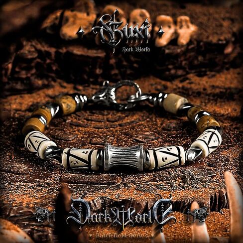 GUXI-Expedition High Purity Natural Art Picture Jasper 6mm Bracelets for Men Handmade Vintage Gemstone Beads Bracelet Cool Men Birthday Gifts in Saudi Arabia