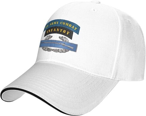 Combat Infantry Badge Baseball Cap Adjustable Dad Hat Hats for Men Women Gifts Casual Unisex Classic Cowboy Vintage White in Saudi Arabia
