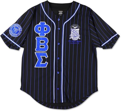 Big Boy Phi Beta/Β Sigma Divine 9 S1 Baseball Jersey [Black] - ID#77058-15-207-0-0 in Kuwait