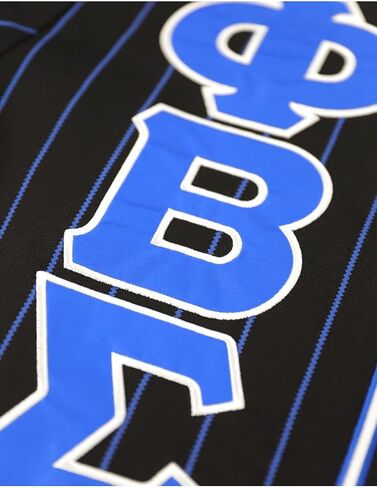 Big Boy Phi Beta/Β Sigma Divine 9 S1 Baseball Jersey [Black] - ID#77058-15-207-0-0 in Kuwait