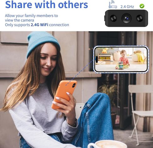 Security Camera 4K HD Indoor/Outdoor WiFi Camera for Home Security, Motion Detection, Night Vision, App Control, Local & Cloud Storage, Wireless Baby Monitor in Kuwait