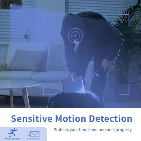 Security Camera 4K HD Indoor/Outdoor WiFi Camera for Home Security, Motion Detection, Night Vision, App Control, Local & Cloud Storage, Wireless Baby Monitor in Kuwait