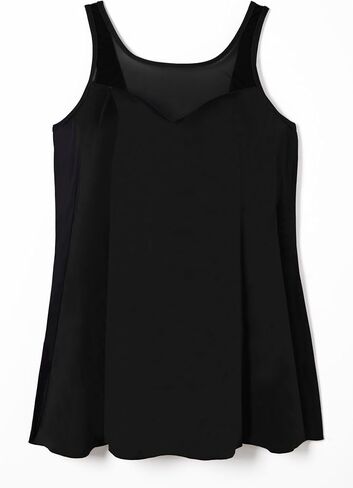 Swimsuits For All Swim 365 Women's Plus Size Mesh-Trim Swim Dress - 28, Black in Kuwait