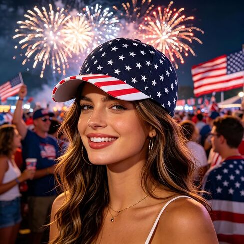 Utaly 4th of July Patriotic Baseball Cap for Men Women American Flag Stars Stripes Baseball Hat in Saudi Arabia