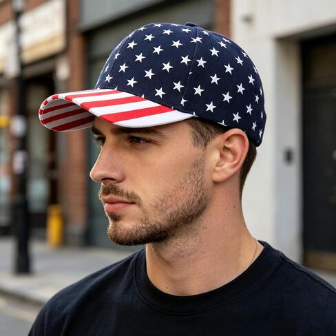 Utaly 4th of July Patriotic Baseball Cap for Men Women American Flag Stars Stripes Baseball Hat in Saudi Arabia