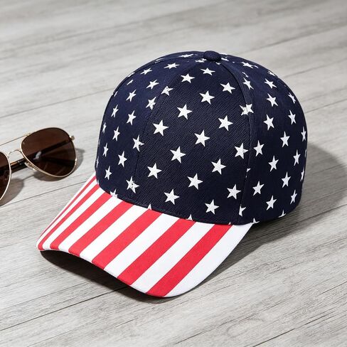 Utaly 4th of July Patriotic Baseball Cap for Men Women American Flag Stars Stripes Baseball Hat in Saudi Arabia
