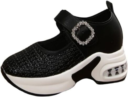 Women's Large-Size Platform Mary Jane Shoes - Lightweight, Breathable, Slip-Resistant, Durable, and Versatile for All Occasions. in Saudi Arabia