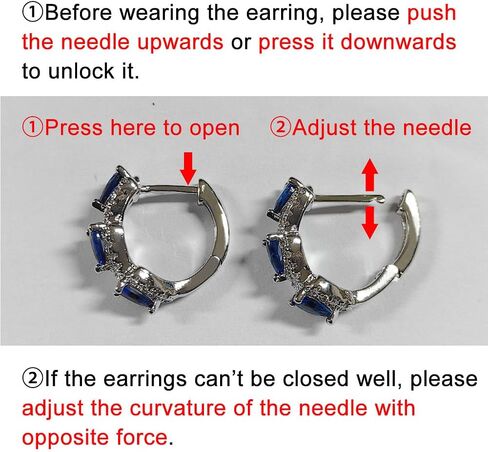 Chunky Round Hoop Earrings for Women Full Dazzling Cubic Zirconia Trendy Jewelry in Kuwait