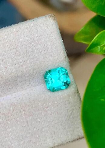 9.12 Ct Certified Natural Paraiba Tourmaline Neon Blue Asscher Cut Loose Gemstone Rare and Vibrant Gemstone for Fine Jewelry and Collectors in Saudi Arabia