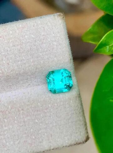 9.12 Ct Certified Natural Paraiba Tourmaline Neon Blue Asscher Cut Loose Gemstone Rare and Vibrant Gemstone for Fine Jewelry and Collectors in Saudi Arabia