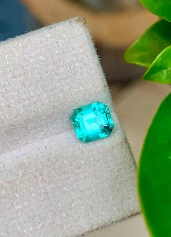 9.12 Ct Certified Natural Paraiba Tourmaline Neon Blue Asscher Cut Loose Gemstone Rare and Vibrant Gemstone for Fine Jewelry and Collectors in Saudi Arabia