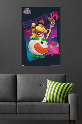 فيلم نينتندو سوبر ماريو جالاكسي (2026) - ملصق حائط نيون من Bowser Jr، مقاس 34 بوصة × 22.4 عرض، إصدار غير مؤطر in Kuwait