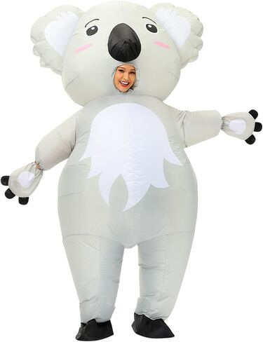 Inflatable Koala Costumes Koala Blow up Costumes Halloween Costume Funny Suit Animal Inflatable Costume Adult in Saudi Arabia