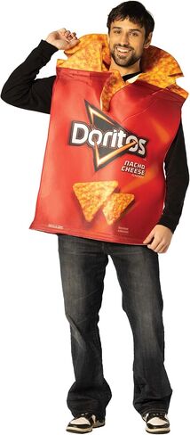 Halloween Costumes, Doritos Nacho Cheese Bag with Chips, Costume, Women and Men, Adult One Size in Saudi Arabia