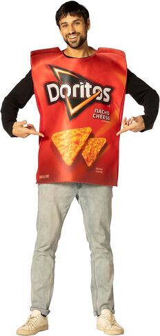 Halloween Costumes, Doritos Nacho Cheese Bag with Chips, Costume, Women and Men, Adult One Size in Saudi Arabia