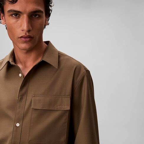 قميص رجالي من Calvin Klein بأكمام طويلة مناسب للسفر in Kuwait