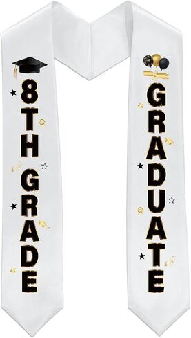 8th Grade Graduation Stole 8th Grade Graduate Sash Boys Girls Class of 2026 Middle School Eighth Grade Grad Supplies in Saudi Arabia