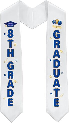 8th Grade Graduation Stole 8th Grade Graduate Sash Boys Girls Class of 2026 Middle School Eighth Grade Grad Supplies in Saudi Arabia