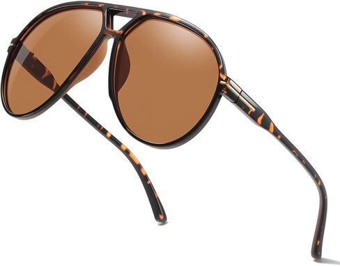 Oversized Square Sunglasses for Women Men Retro Aviator Classic 70s Vintage Trendy Tangle Sun Glasses in Saudi Arabia