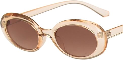 Retro Oval Sunglasses Men and Women Cat Eye Street Shooting Outdoor Sunglasses (Color : G, Size : 1) in Saudi Arabia