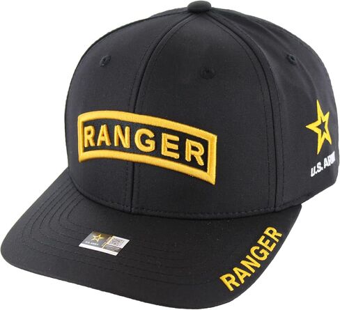 Officially Licensed U.S. Army Military Vietnam Veteran Baseball Cap - Ranger Embroidered U.S. Flag Premium Quality Adjustable Hook-and-Loop Closure Hat Black in Saudi Arabia