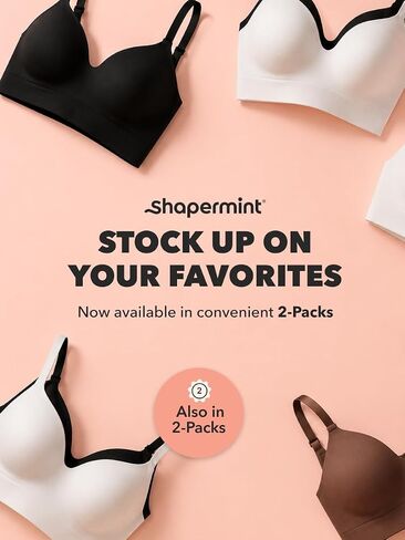 SHAPERMINT Bra - Wireless Bras for Women No Underwire - Wirefree Bralettes for Women with Support - Wireless Bra Bralette in Saudi Arabia