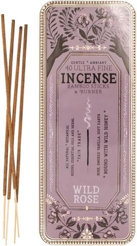Papaya Art 40 9" Ambiant Bamboo Sticks & Burner Center Peace Incense IN0013 in Saudi Arabia